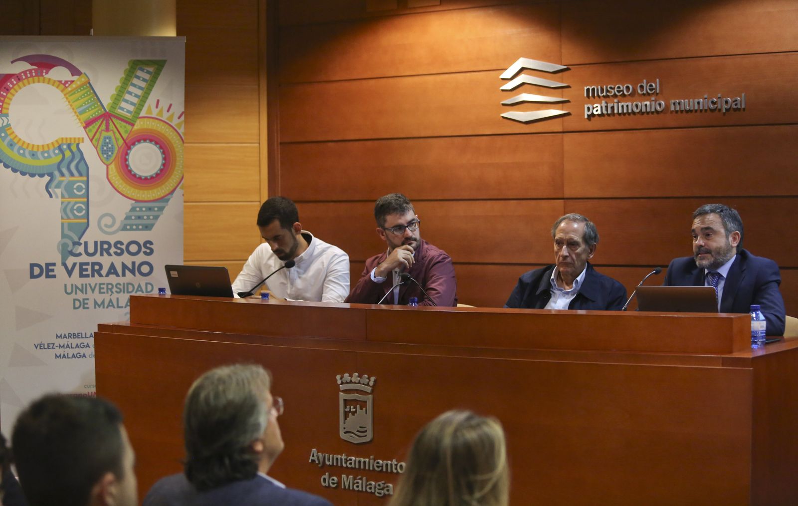 Expertos en el curso sobre ciberseguridad celebrado en el Rectorado de la UMA.
