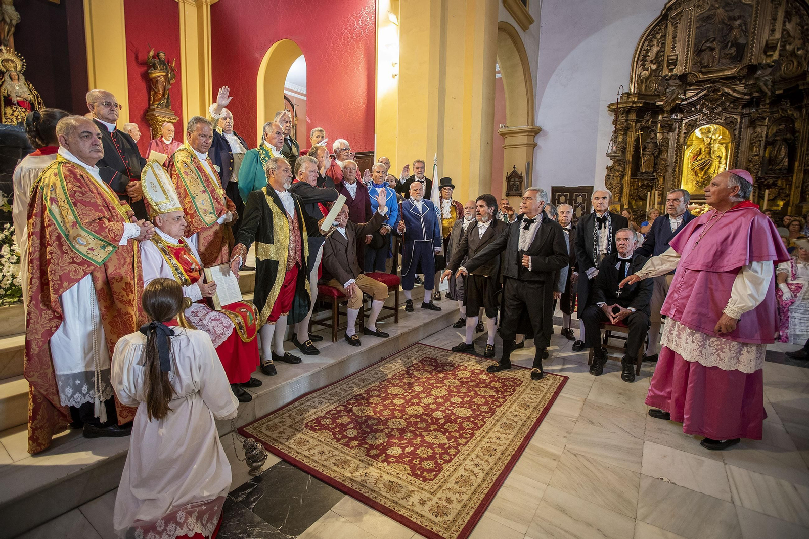 Recreación del cuadro del Juramento de los diputados convocados a Las Cortes de 1810, la imagen más icónica del 24 de Septiembre de San Fernando