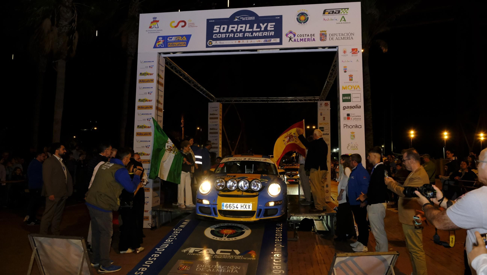 La salida de la 50 edición del Rallye Costa de Almería, en imágenes