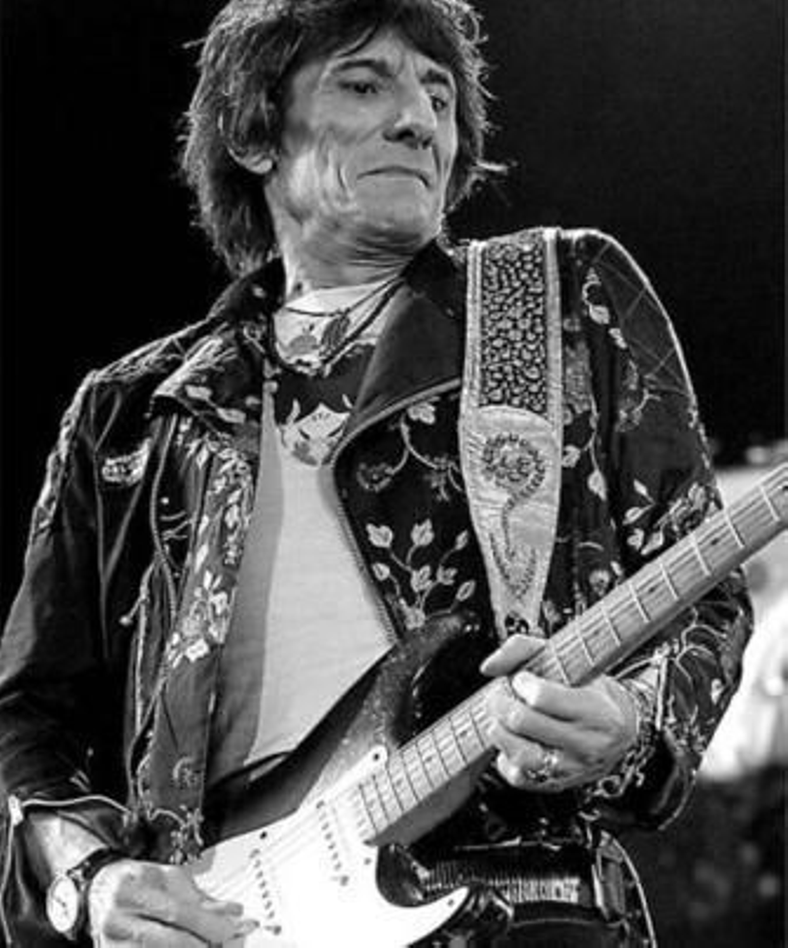 Ron Wood, guitarrista de los Rolling Stones y amante de las juergas.