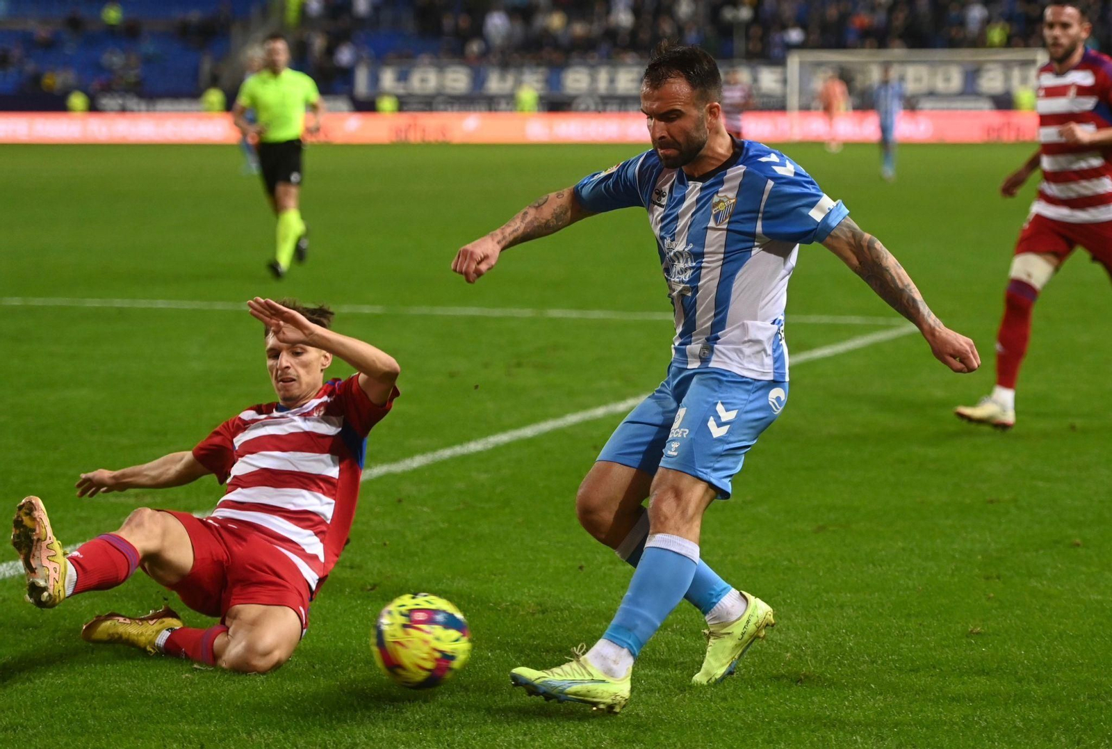 El Málaga CF - Granada CF, en fotos