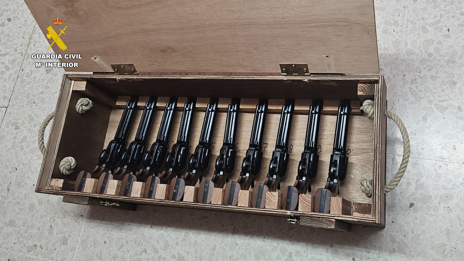 Armas intervenidas.