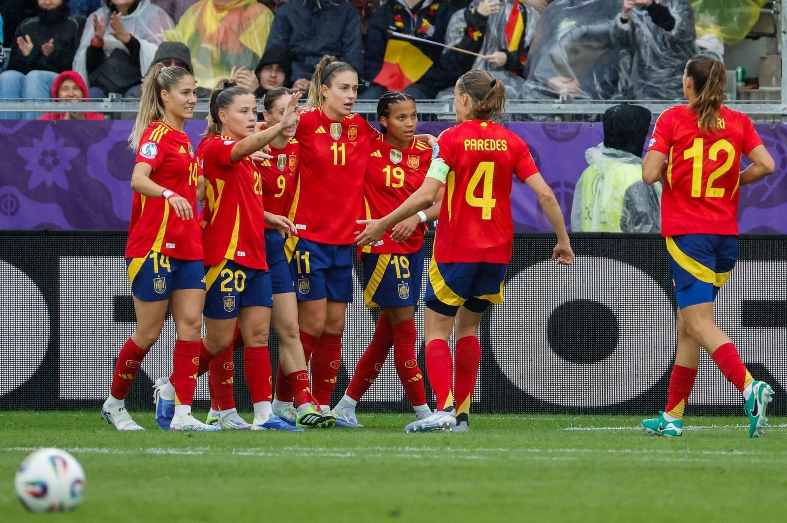 Las fotos de la goleada de España sobre Bélgica en la Eurocopa femenina