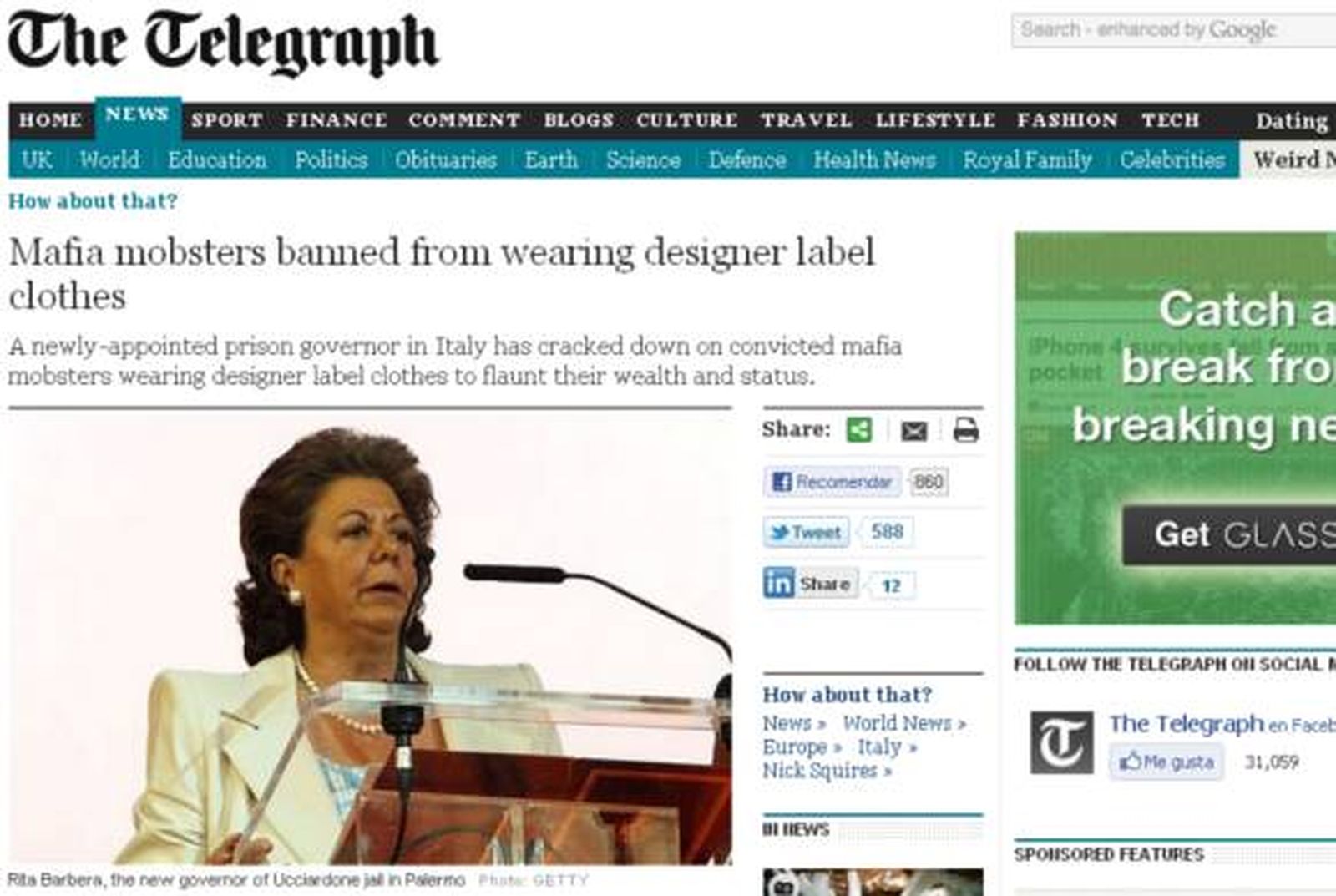 Rita Barberá, ¿directora de una cárcel siciliana?