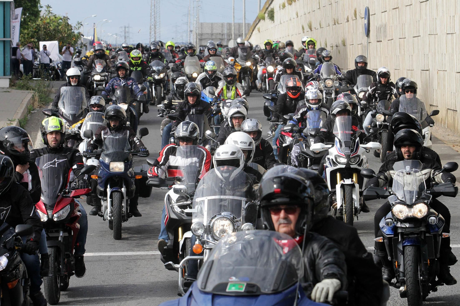 Imágenes  de la II Ruta Solidaria en Moto organizada por CSIF en beneficio de Cruz Roja