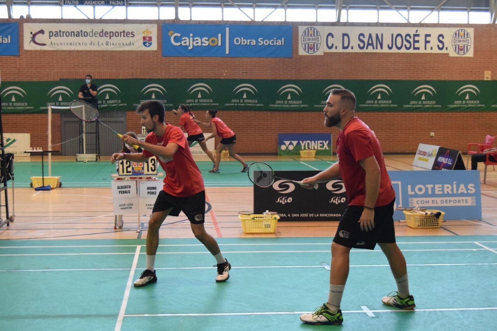 Una imagen del dobles masculino formado por Jaume Pérez y Carlos Piris.