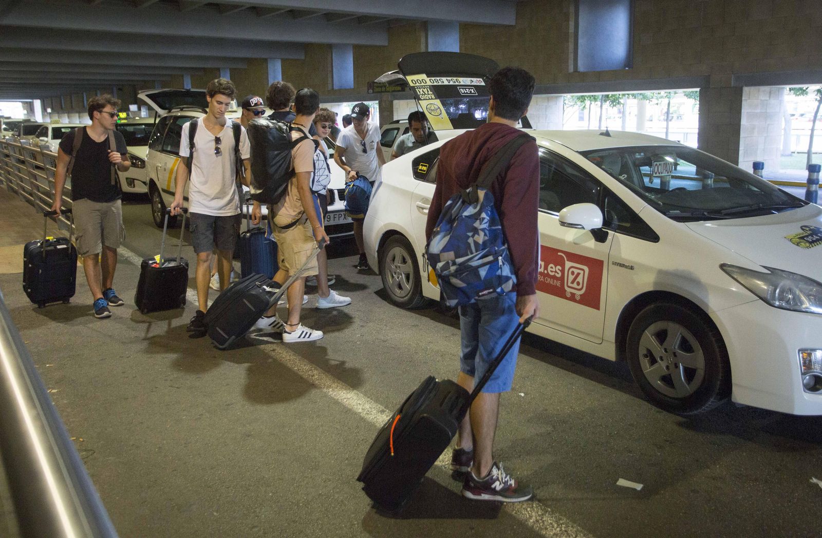 La huelga del taxi en Sevilla
