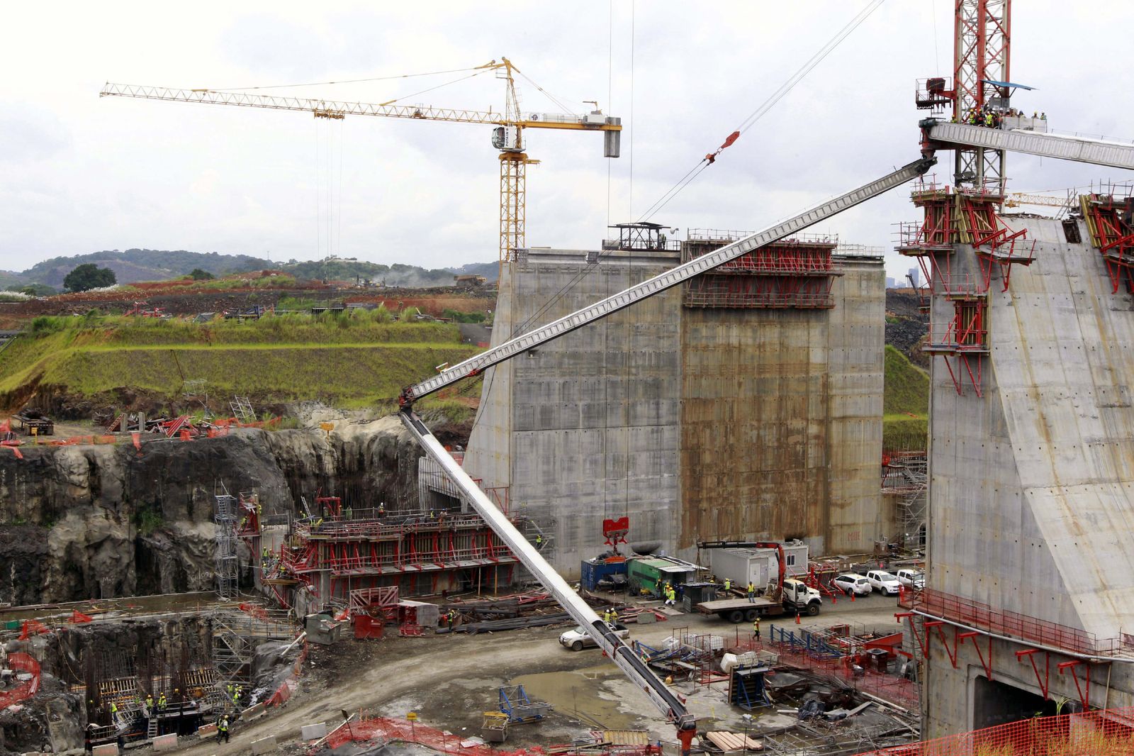 Imagen de archivo de las obras de ampliación del Canal de Panamá.