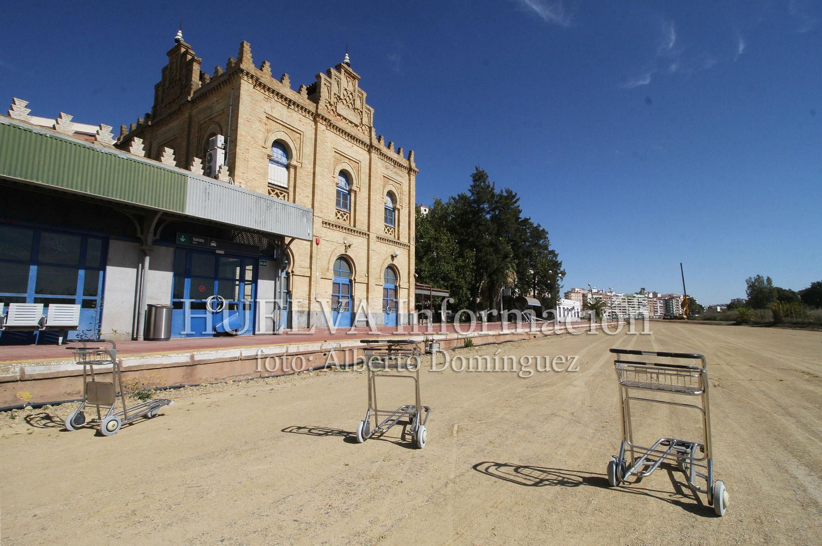 Imágenes del estado actual de la antigua Estación de Tren de Huelva