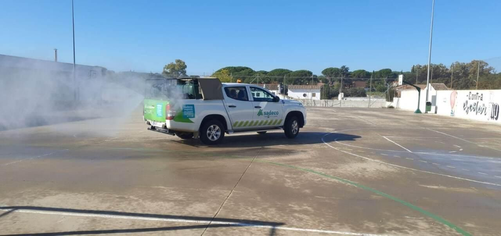 Labores de desinfección en los colegios de Córdoba