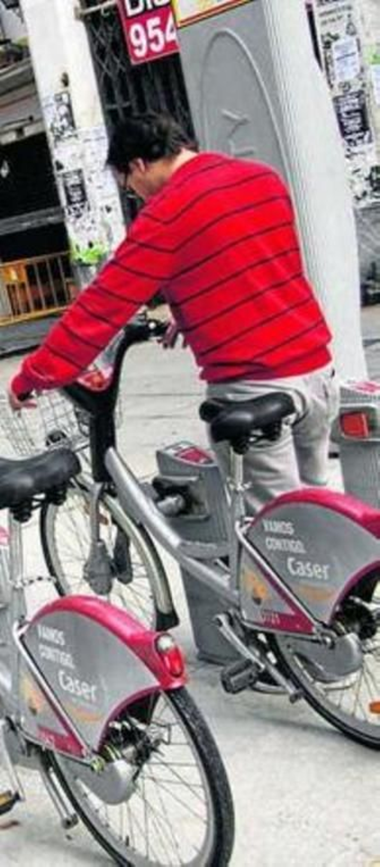 Una usuaria de Sevici.