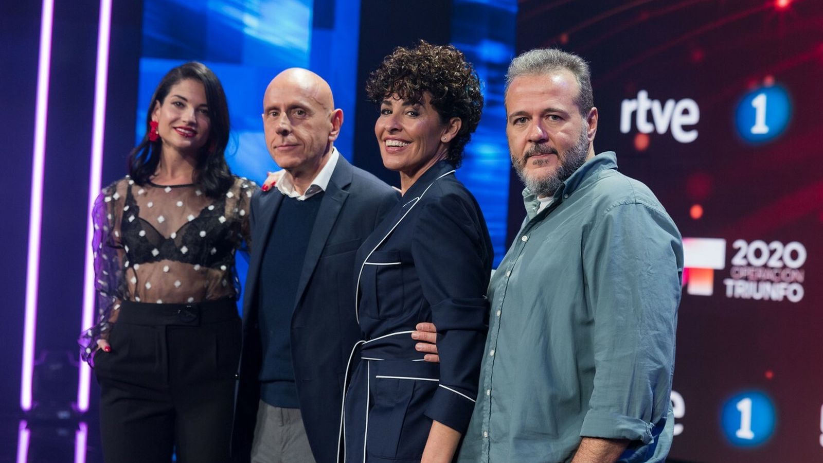 El jurado de 'OT',  con Nina en el centro