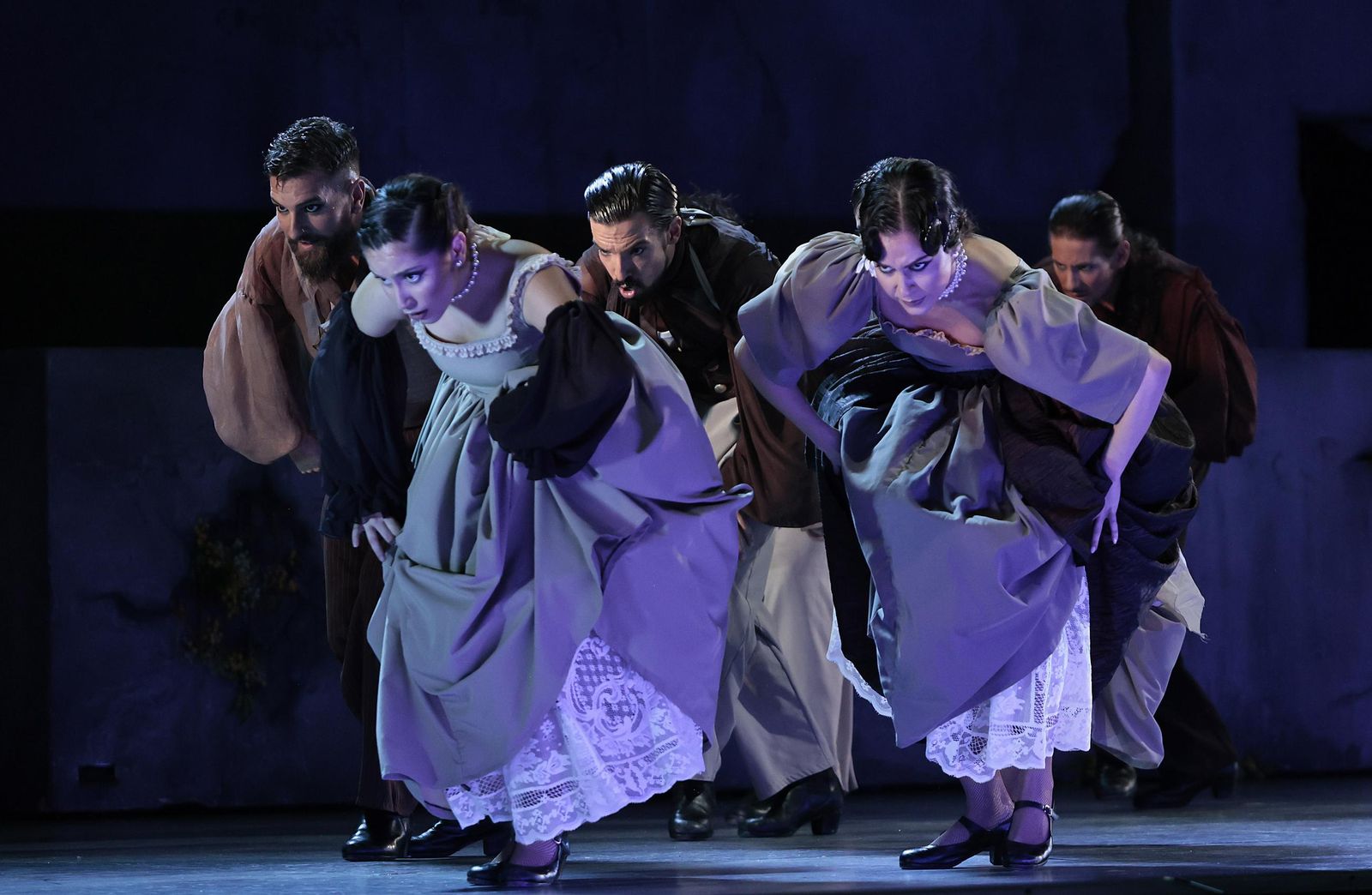 la imágenes del Ballet Flamenco de Andalucía en el Teatro de la Maestranza.