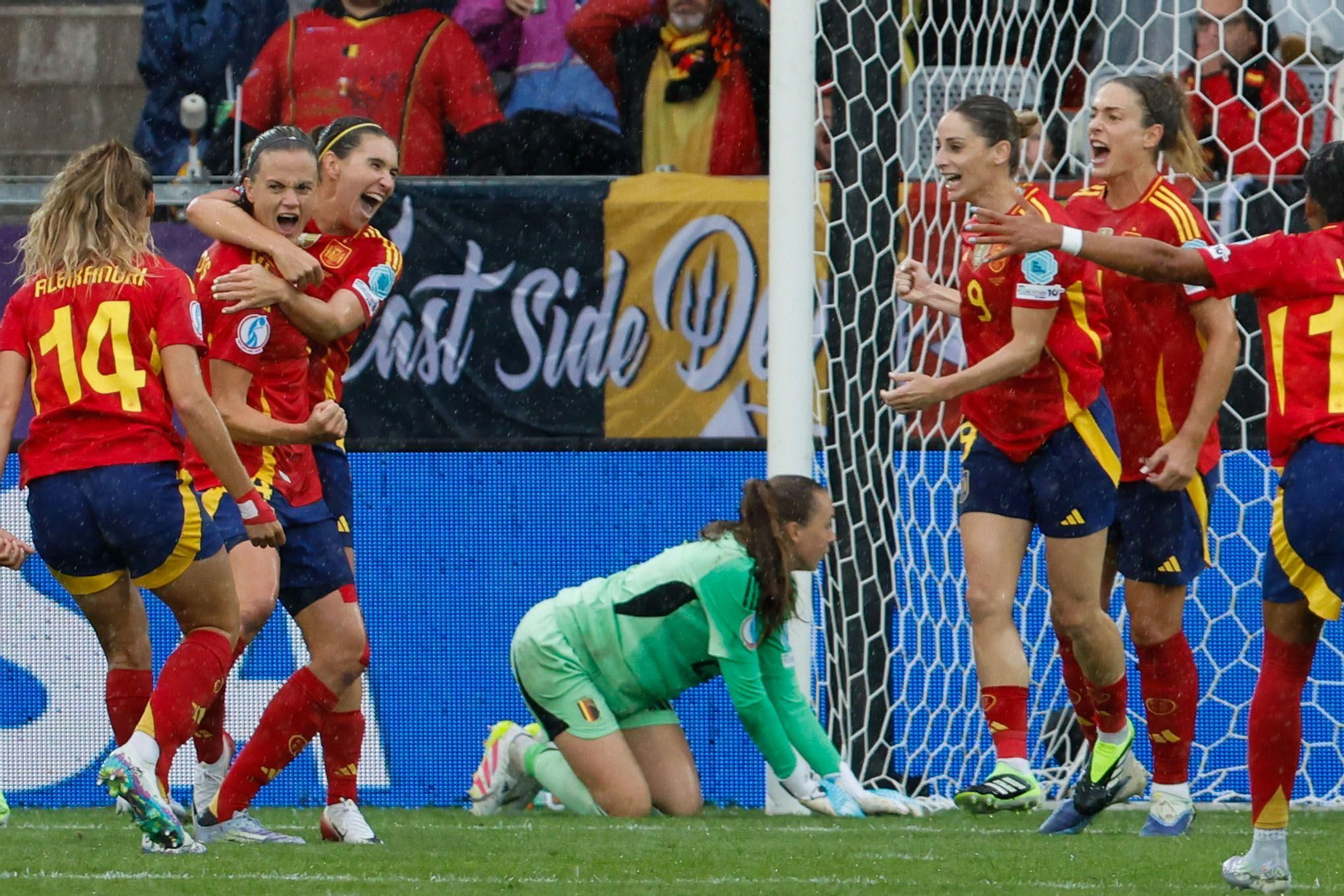 Las fotos de la goleada de España sobre Bélgica en la Eurocopa femenina