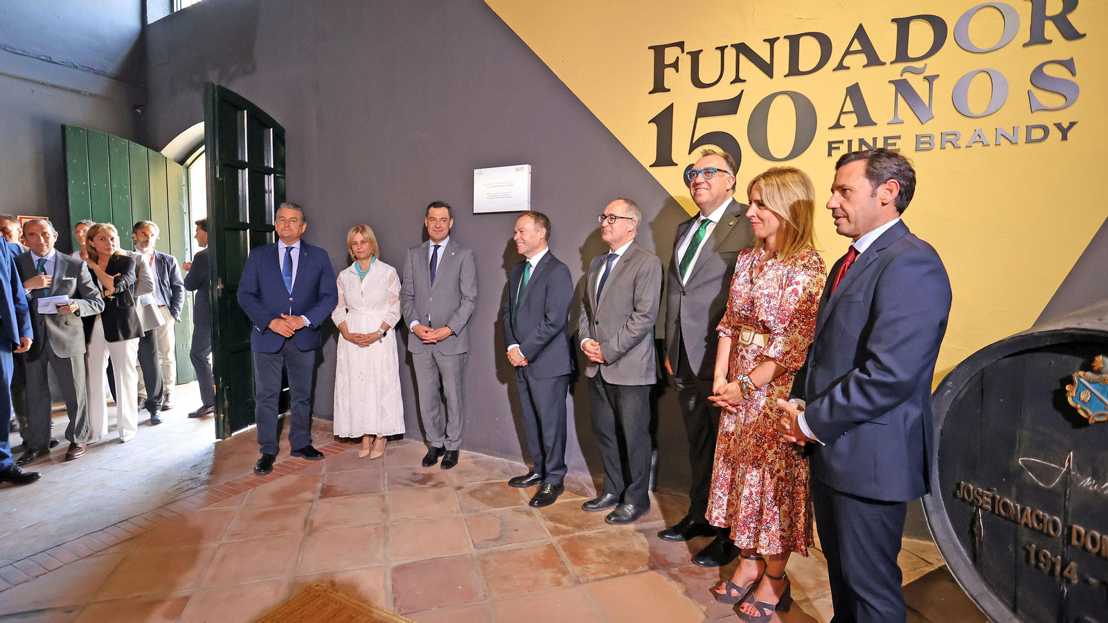 Juanma Moreno en la celebración del 150 aniversario de Fundador