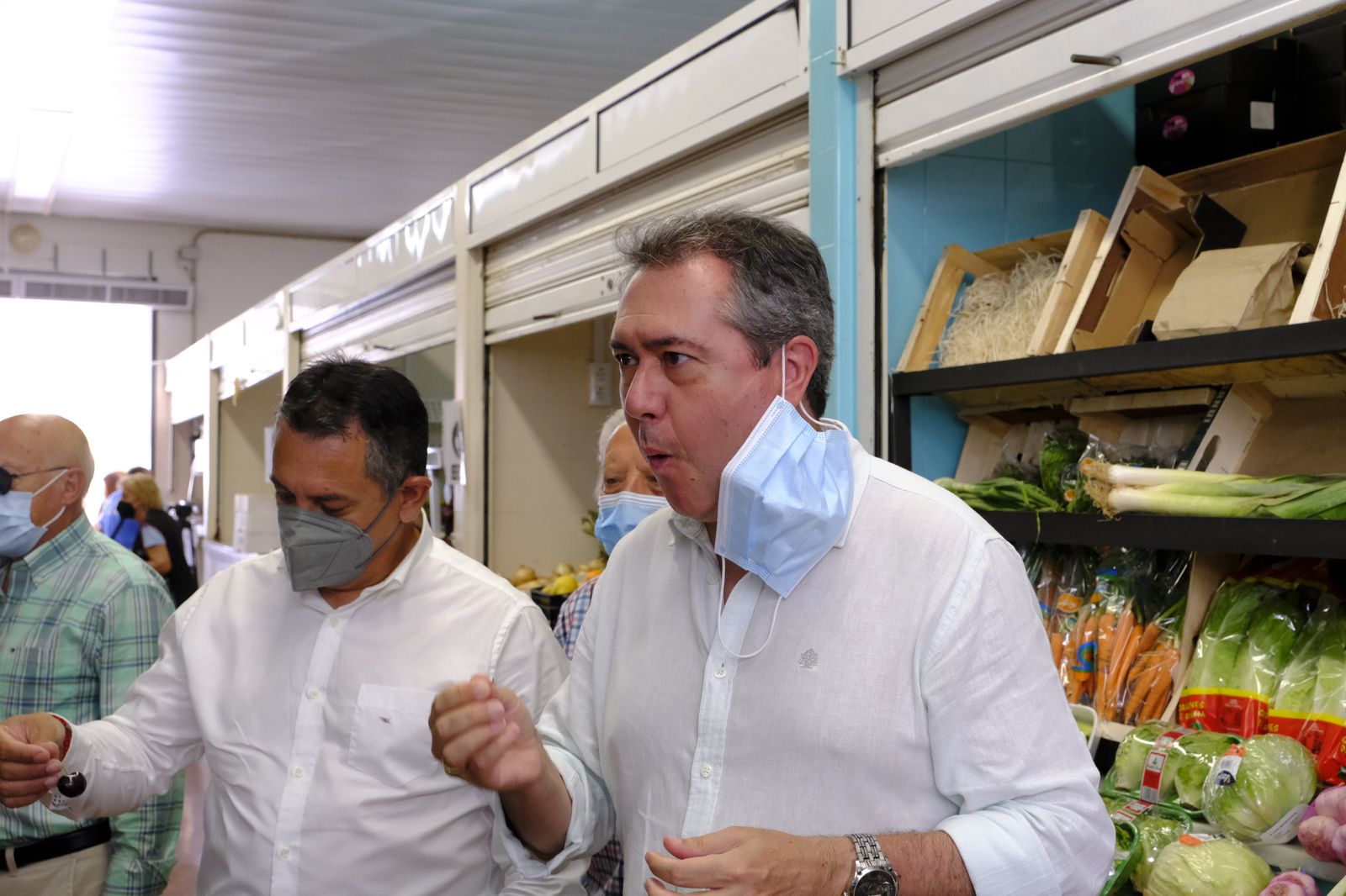 Juan Espadas, candidato a las primarias del PSOE, en Alhama y Bentarique. Almería