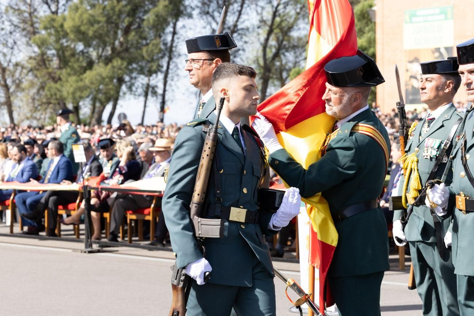 Acto de jura de bandera de la 130ª promoción de guardias civiles de la Academia de Baeza