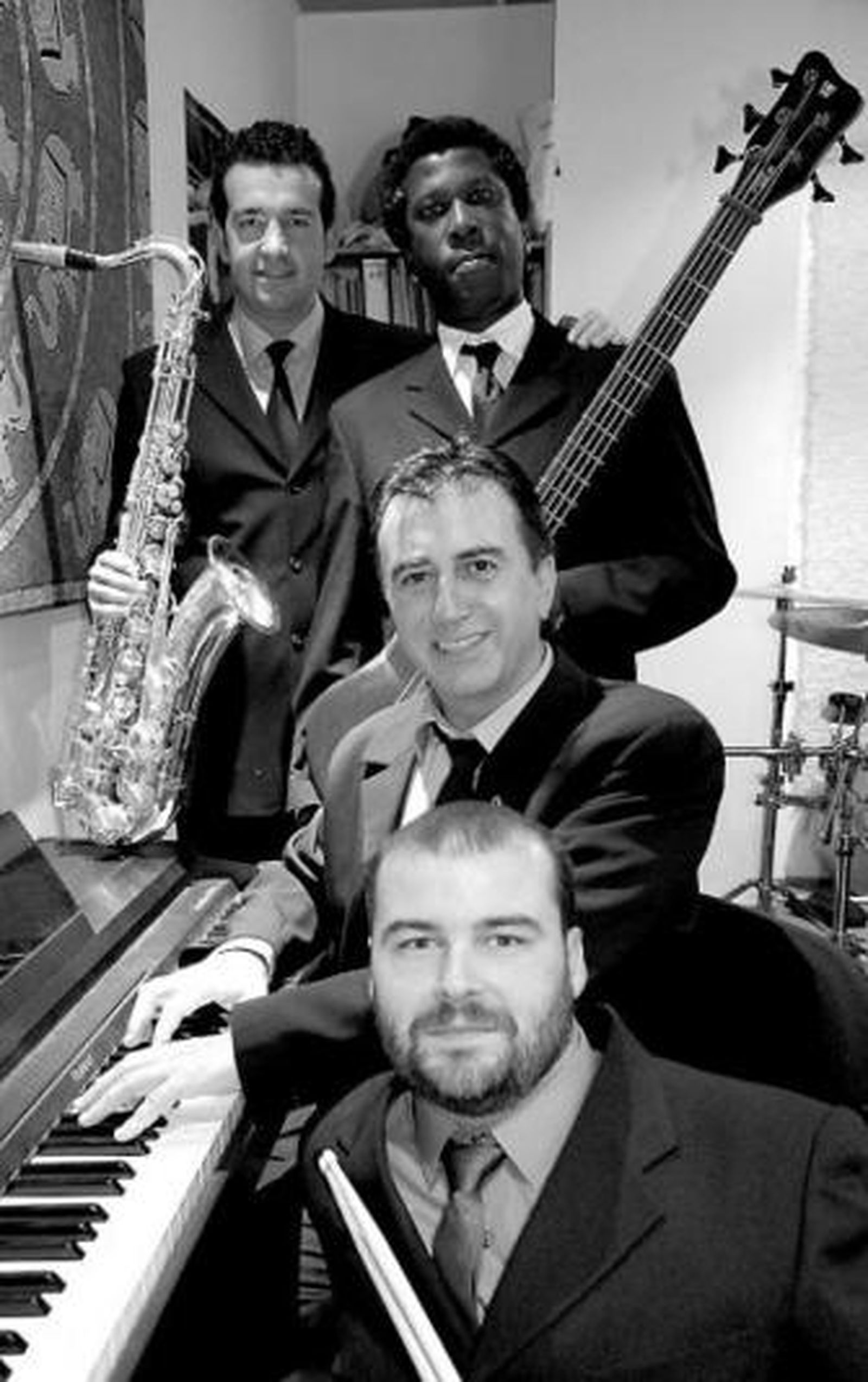 Los componentes del grupo musical Luis Poyatos Band.