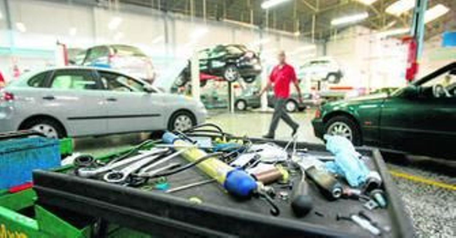 Taller de reparación de automóviles.
