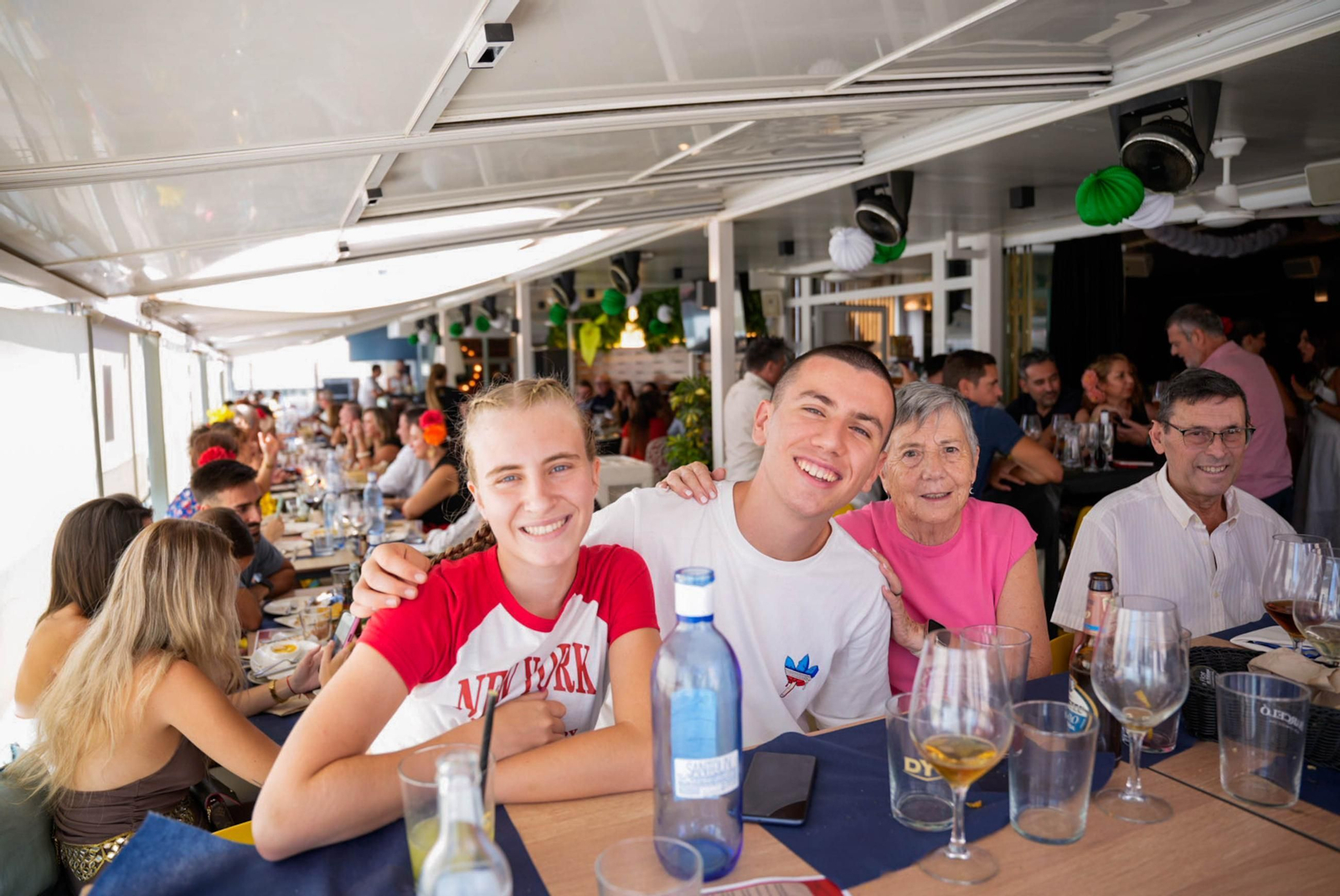 Disfrutando de la feria del mediodía en la jornada del jueves