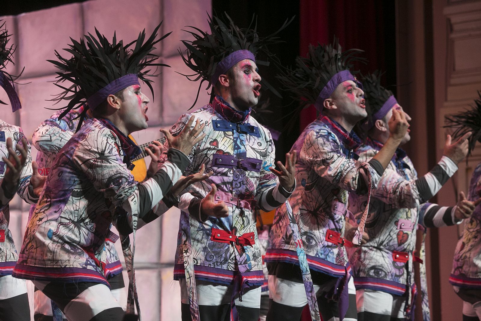 Las imágenes del sexto días de preliminares del Carnaval Colombino