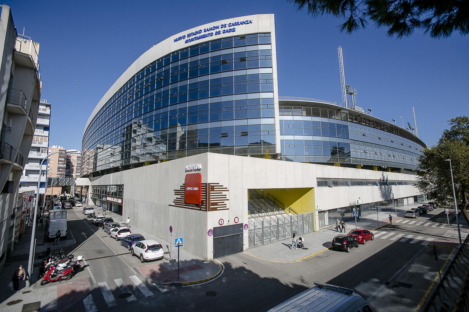 Exterior del estadio.
