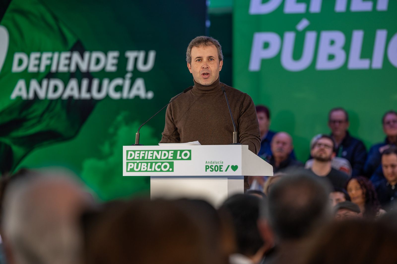 Acto en defensa de los servicios públicos para celebrar el 28F en Jaén