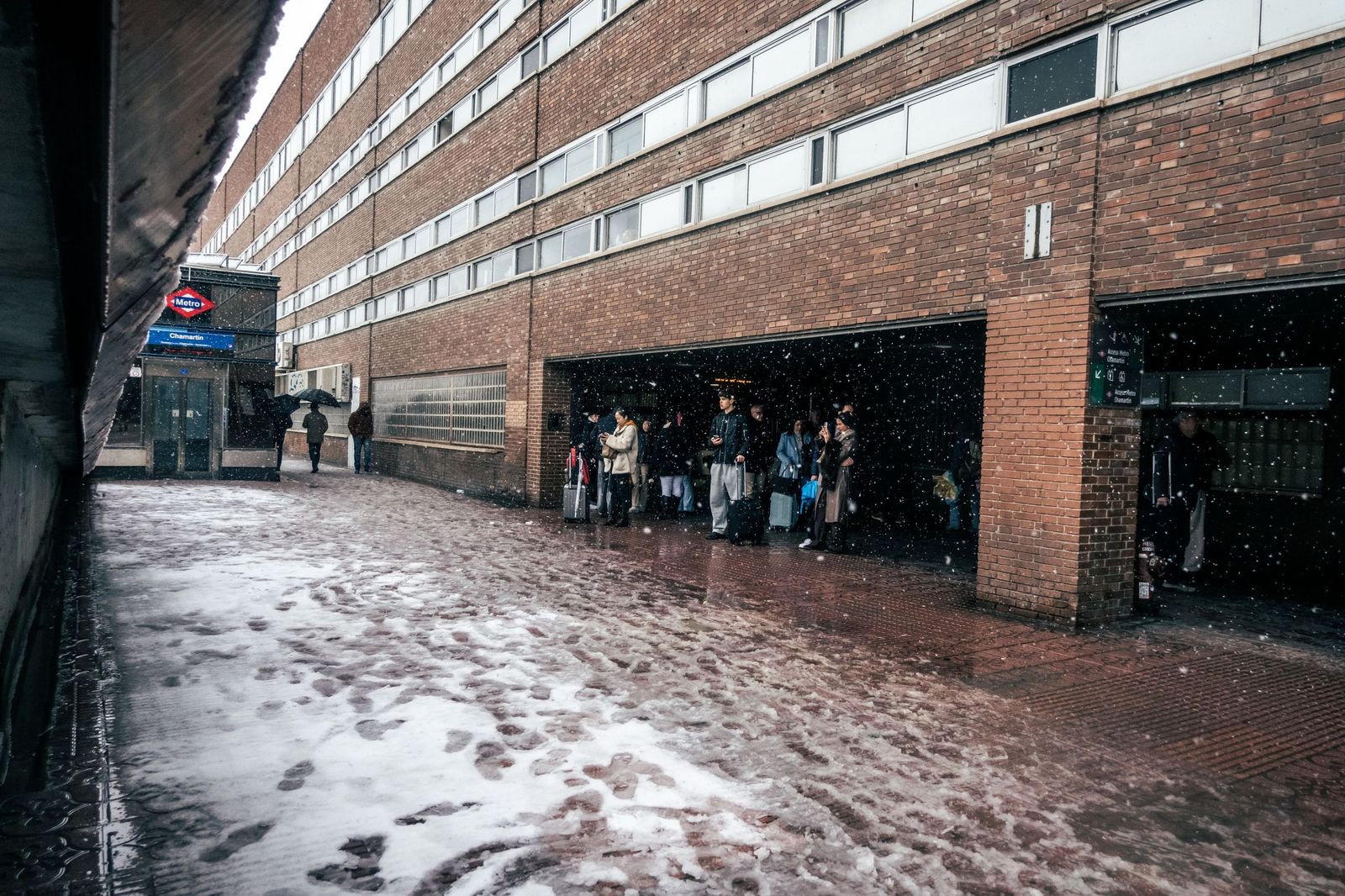 Imágenes de la nevada que ha dejado la borrasca Kristin en Madrid capital