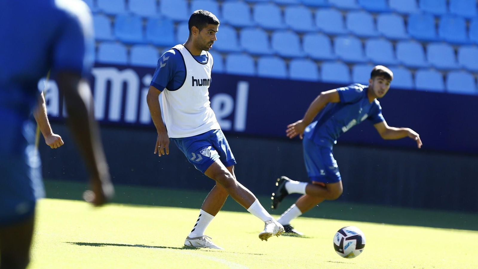 Juanfran, durante el partidillo.