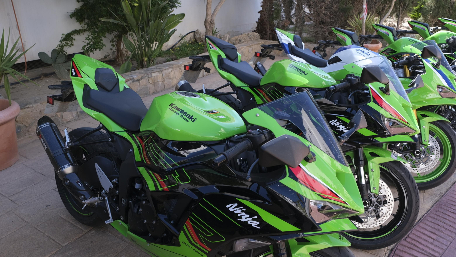 Las imágenes de las motos Kawasaki en Mojácar