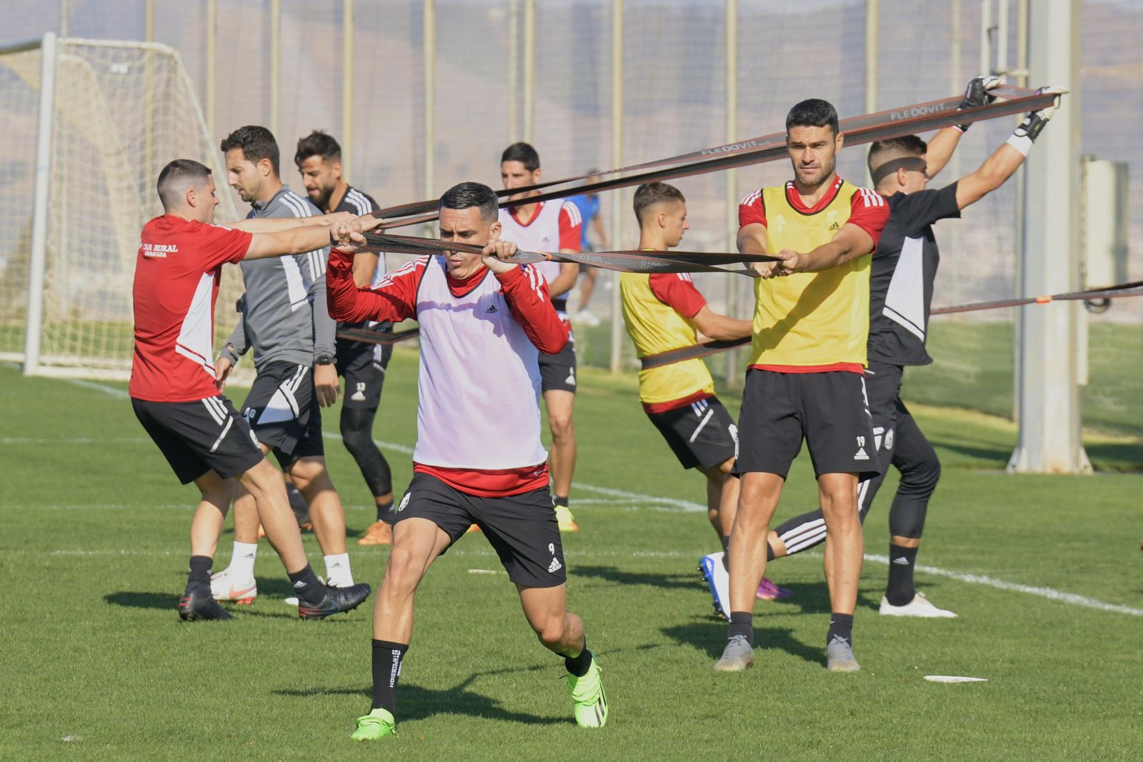 José Callejón, en un entrenamiento con el Granada CF