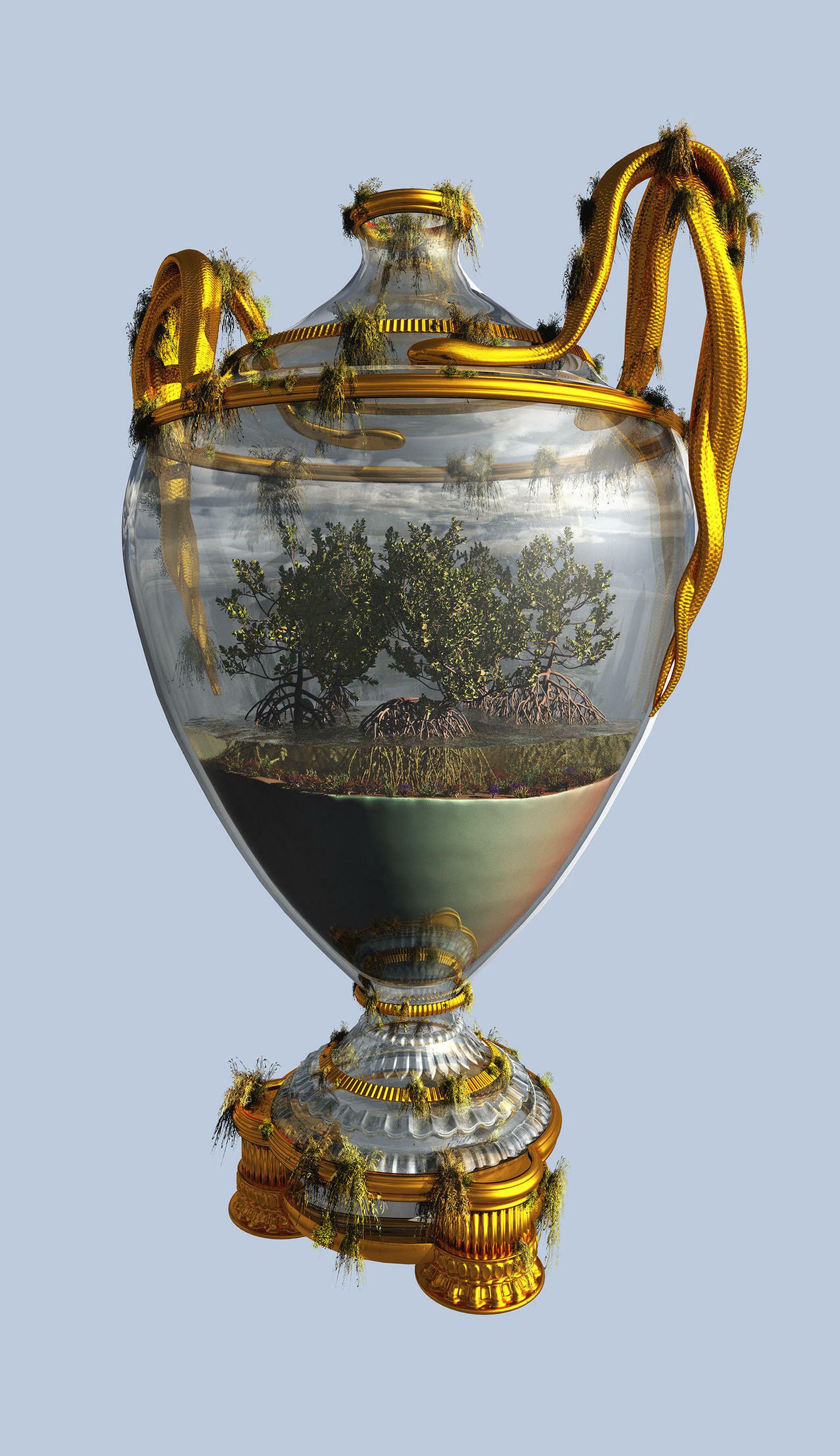 'Naturaleza manglar', otra pieza de la artista palentina Marina Núñez.