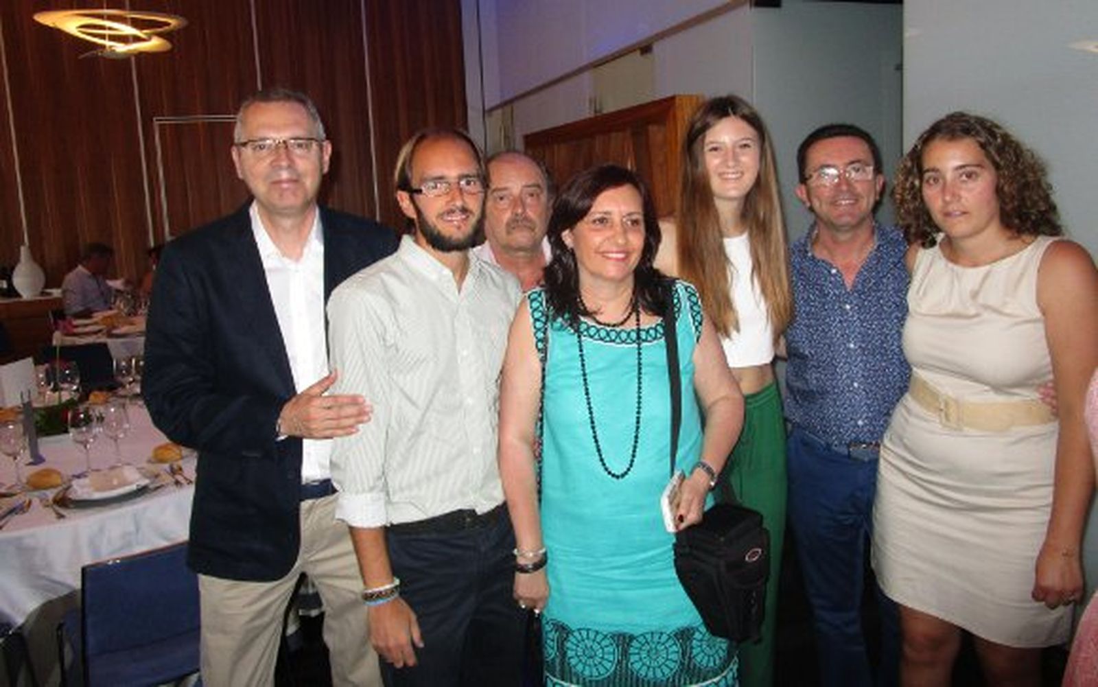 Isidoro Montiel, Alberto y Cecilio Gómez, Conchi Vargas, María Gutiérrez y  Miguel Ángel y Paola Romero.

Foto: Ignacio Casas de Ciria
