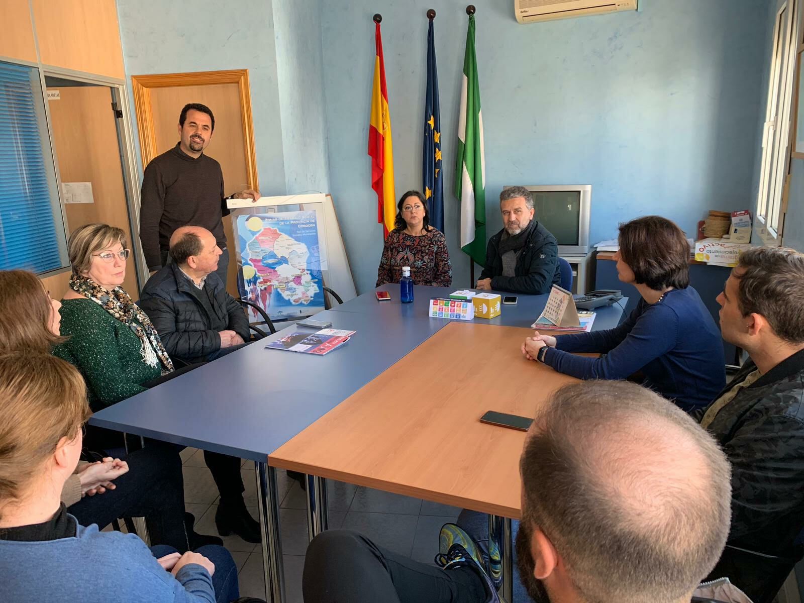 Un momento de la reunión en Doña Mencía