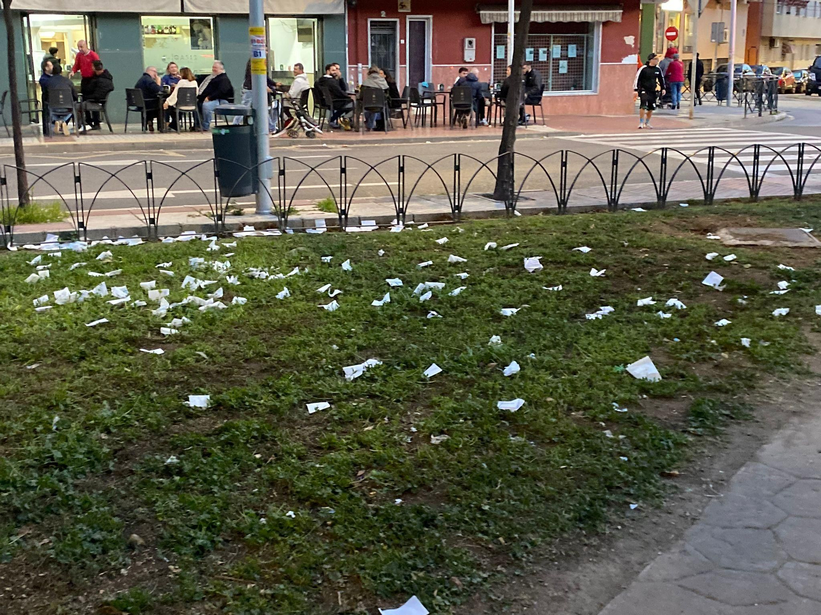 Los destrozos de los ultras en Málaga antes del Marbella-Atlético