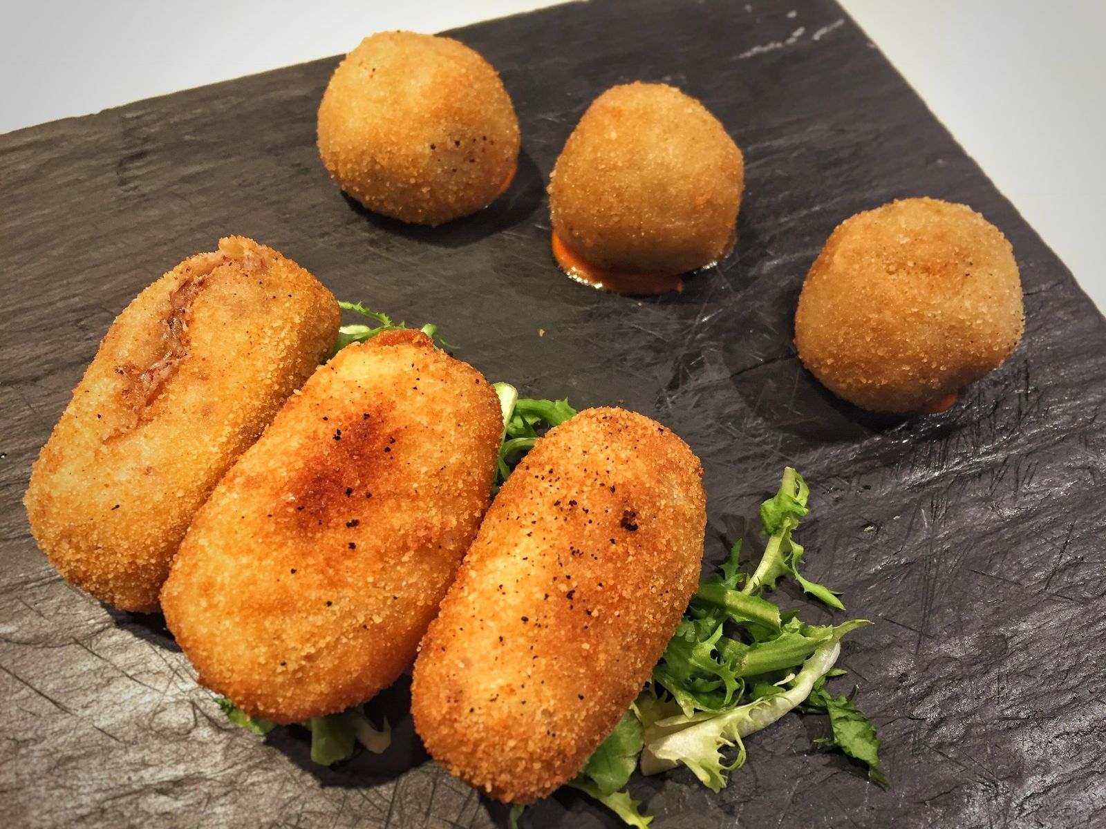 Croquetas del Restaurante Zarabanda.
