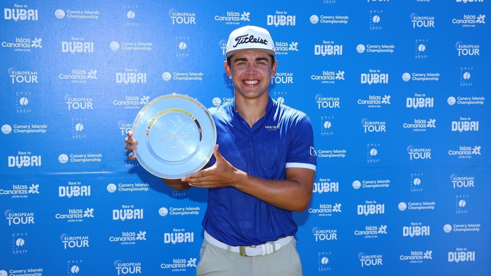 Garrick Higgo, vencedor en el Campeonato de las Islas Canarias de golf.