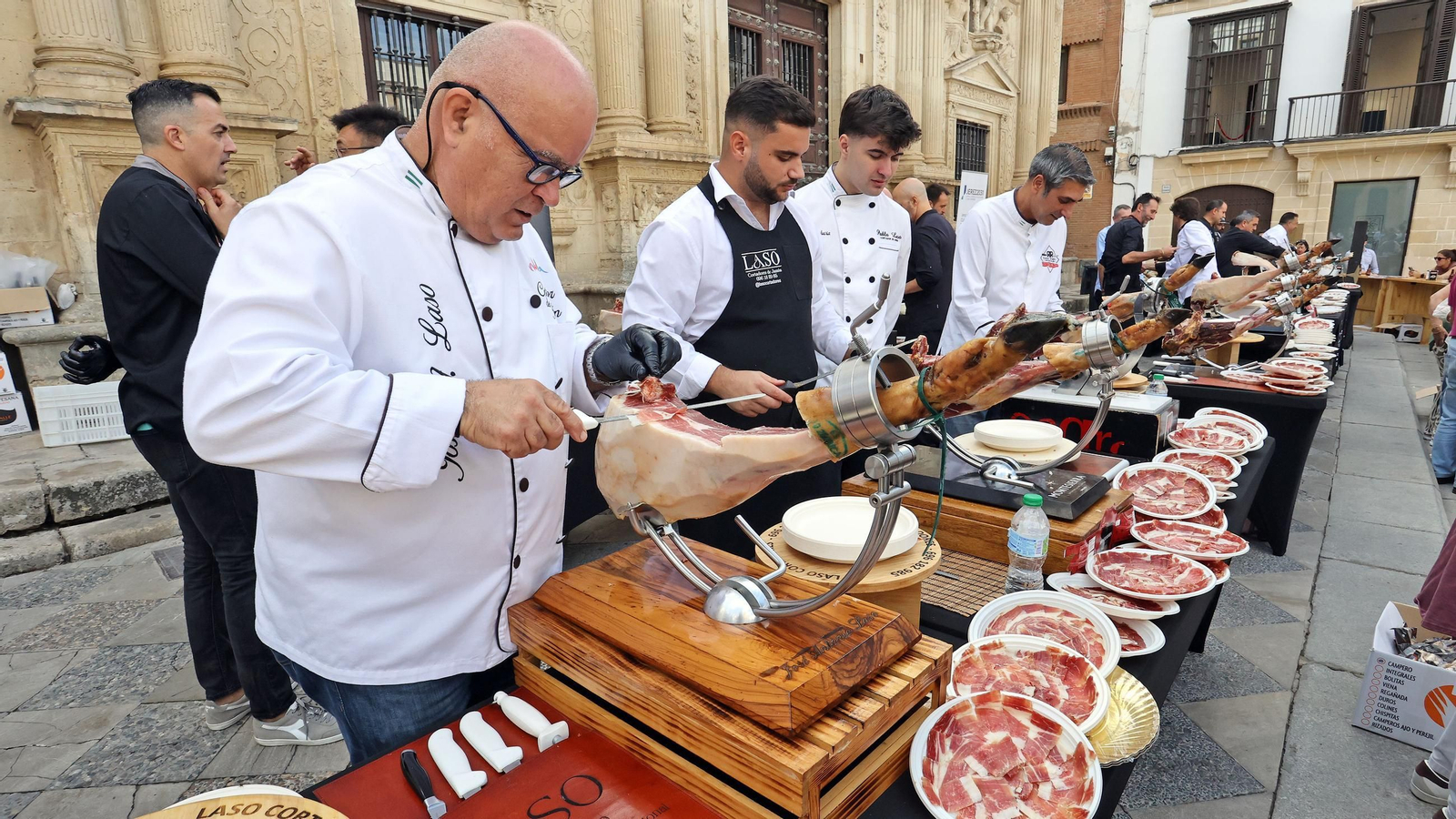 Cortadores de Jamón a benefício de los Reyes Magos de Jerez