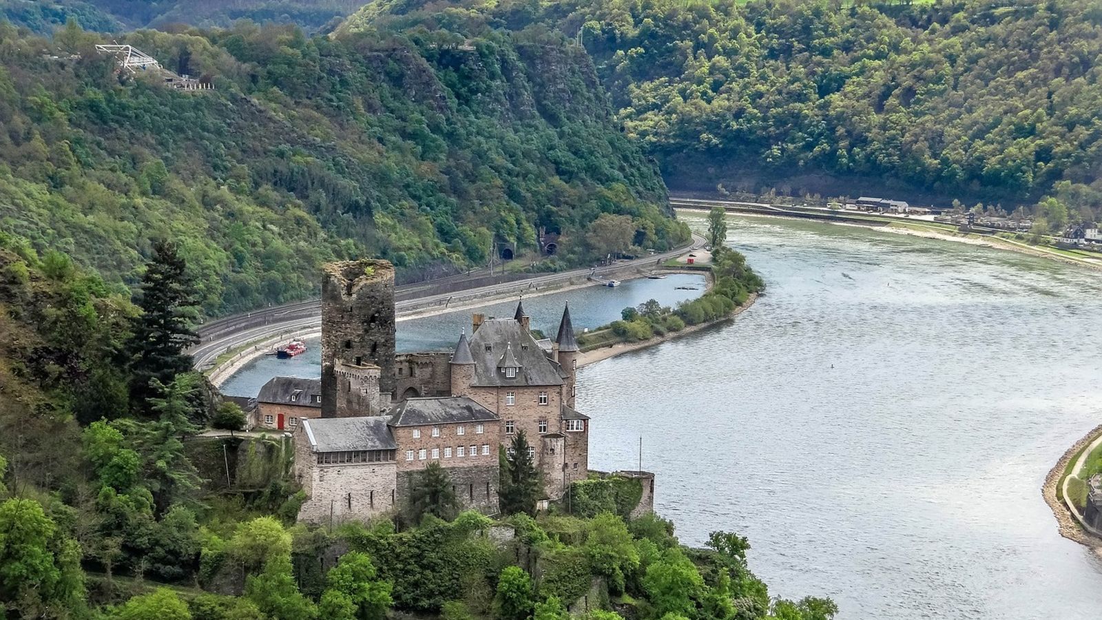 Precioso paisaje en la Baja Renania