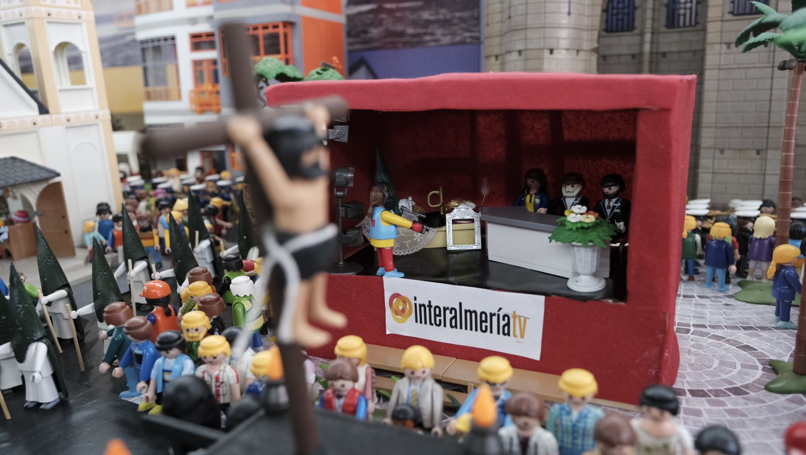 Inauguración de la exposición de playmobil de semana santa de Almería