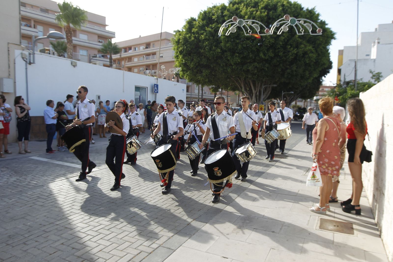 Fotogalería cucaña y procesión Fiestas Santa Ana Roquetas de Mar