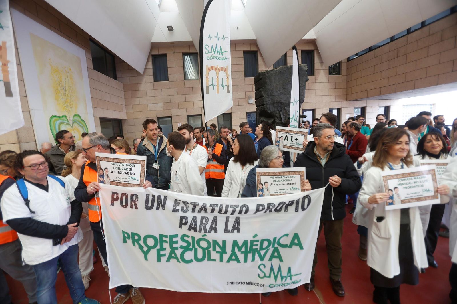 La concentración de médicos en contra de la reforma del Estatuto Marco, en imágenes