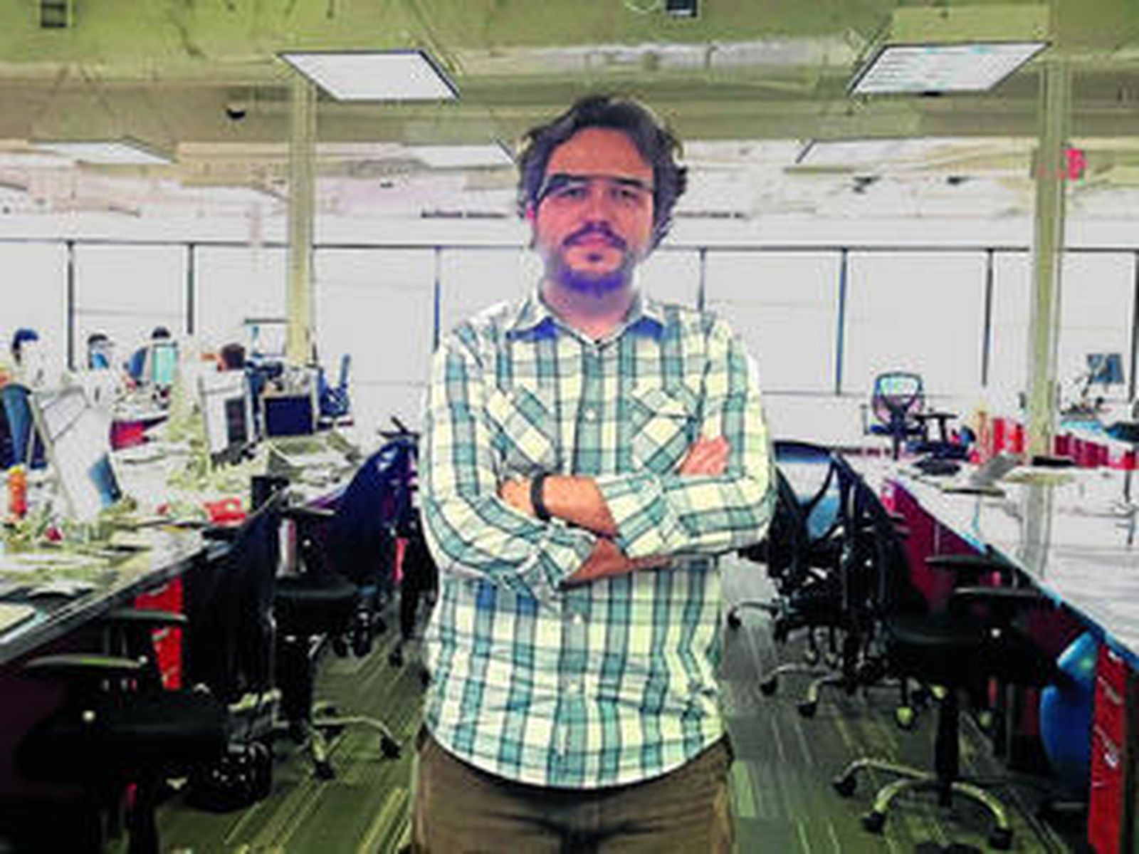 Antonio Zugaldia, en la sede de Silica Labs, empresa de la que es cofundador.