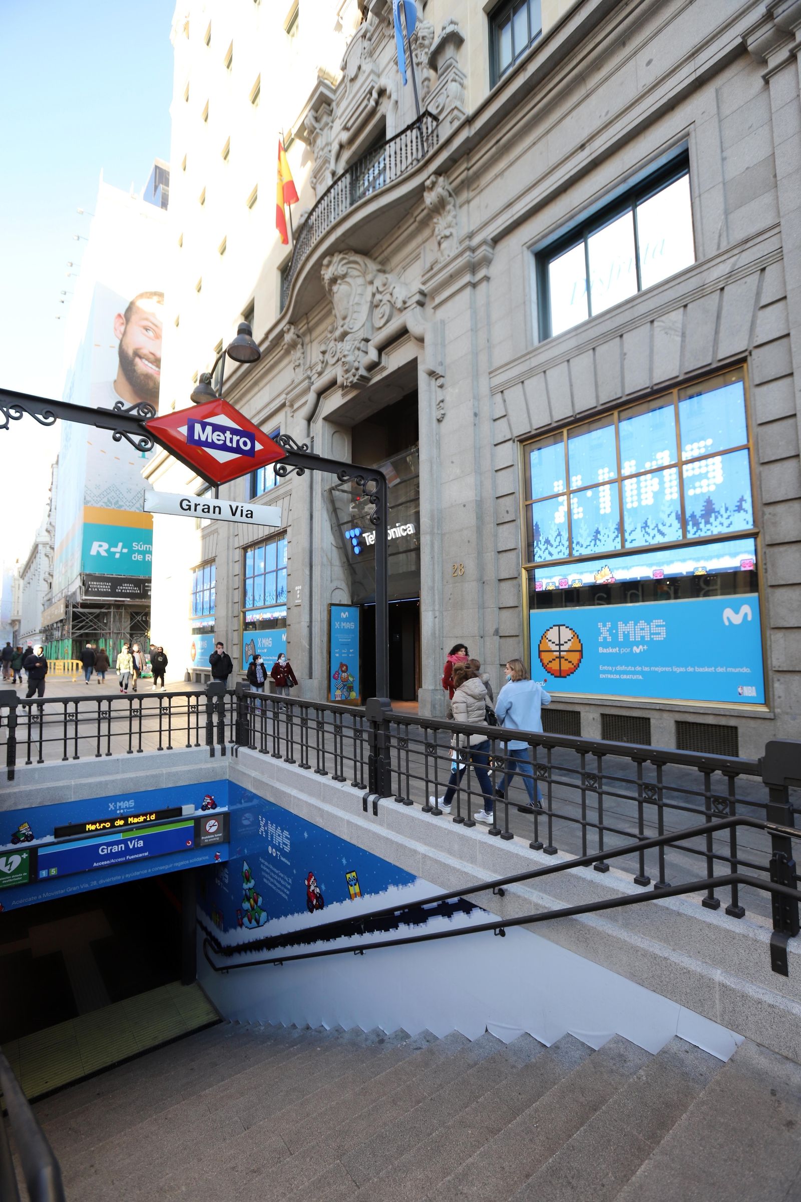 Tienda Movistar en la Gran Vía de Madrid.