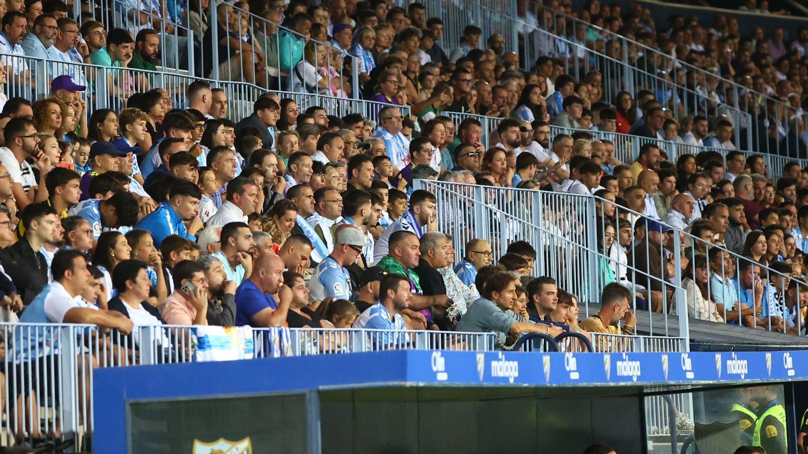 El Málaga CF - Elche, en fotos
