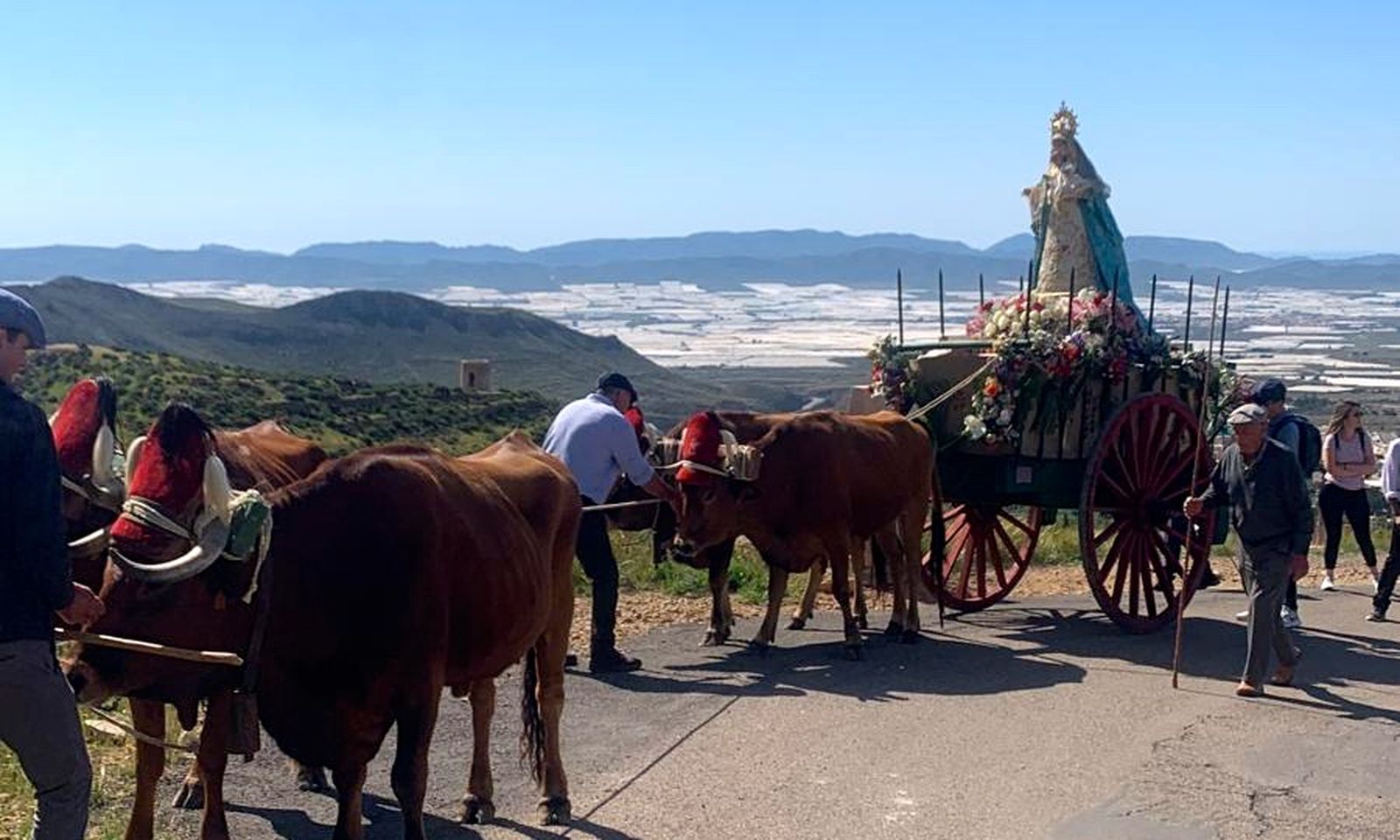 La imagen de la Virgen estará siete días en la iglesia de Santa María de la Villa