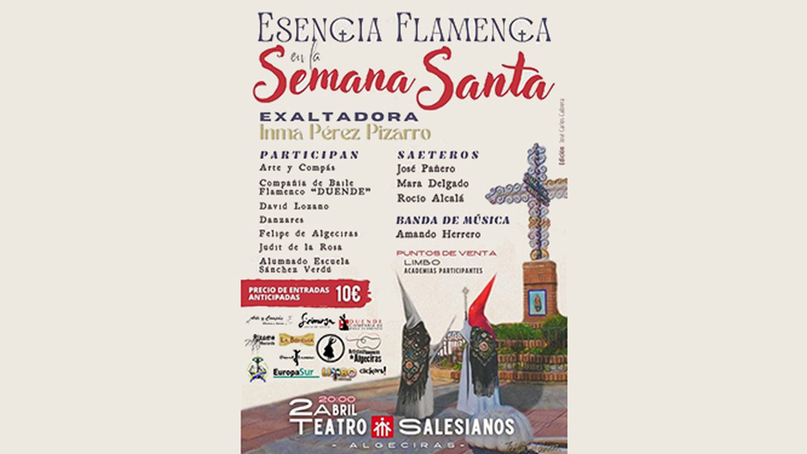 Esencia Flamenca en la Semana Santa, el 2 de abril en Algeciras.