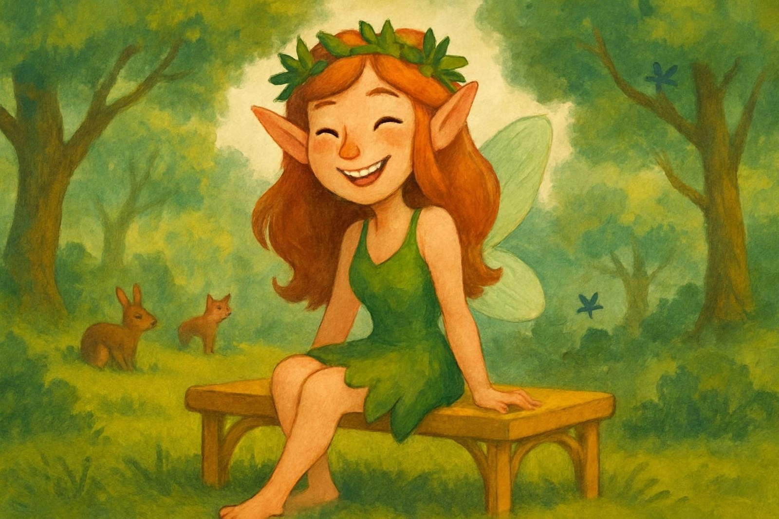 Ilustración de 'La ninfa feliz'