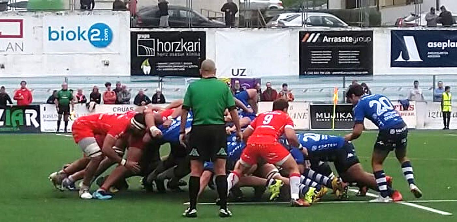 Melé que gana el Ciencias ante el Ordizia.