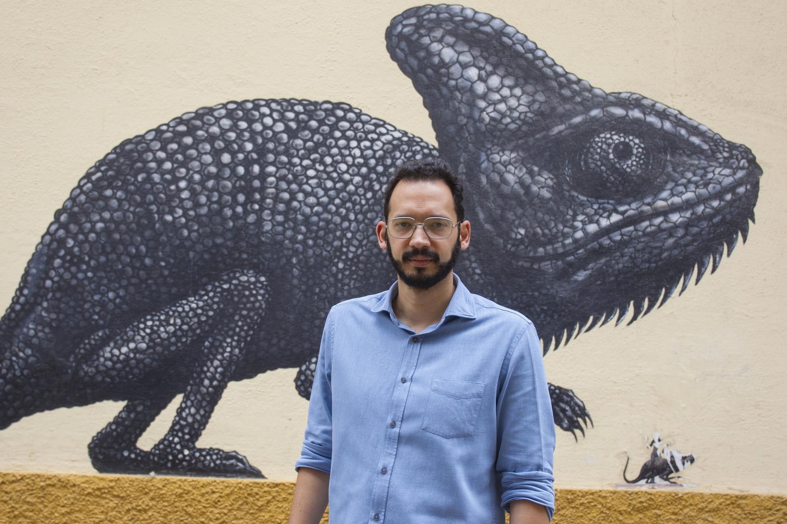El escritor Rodrigo Blanco Calderón (Caracas, 1981), fotografiado en Málaga después de la entrevista.